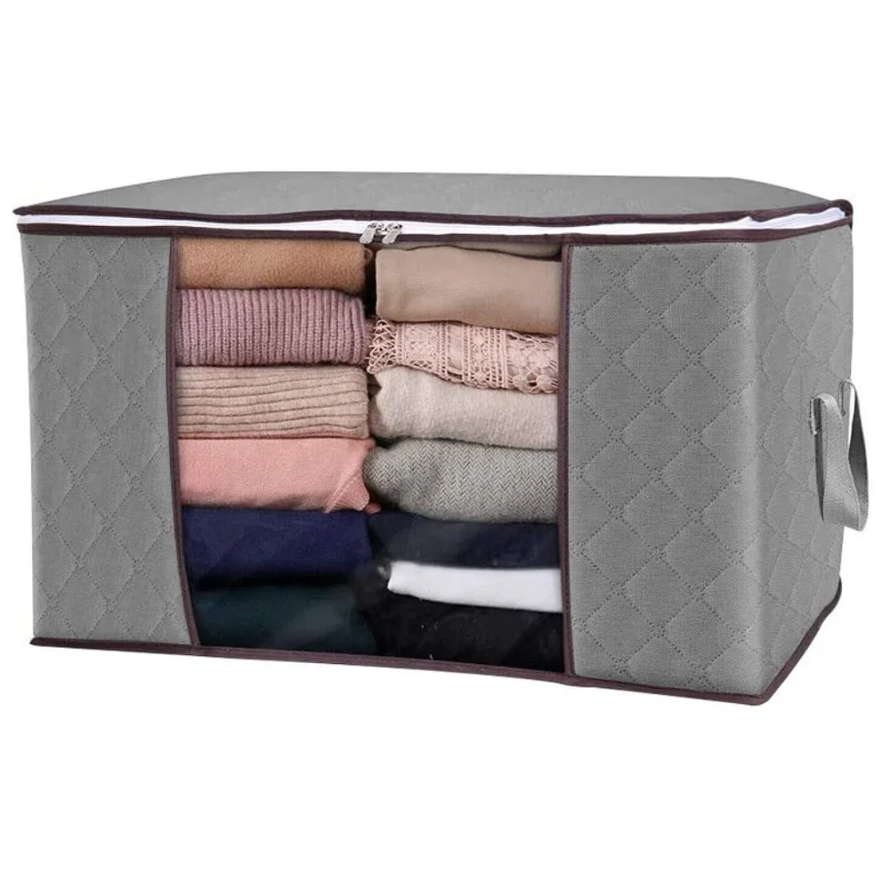 Large Folding Storage Bags (4 Pack) Anti Dust Clothes Storage Bags